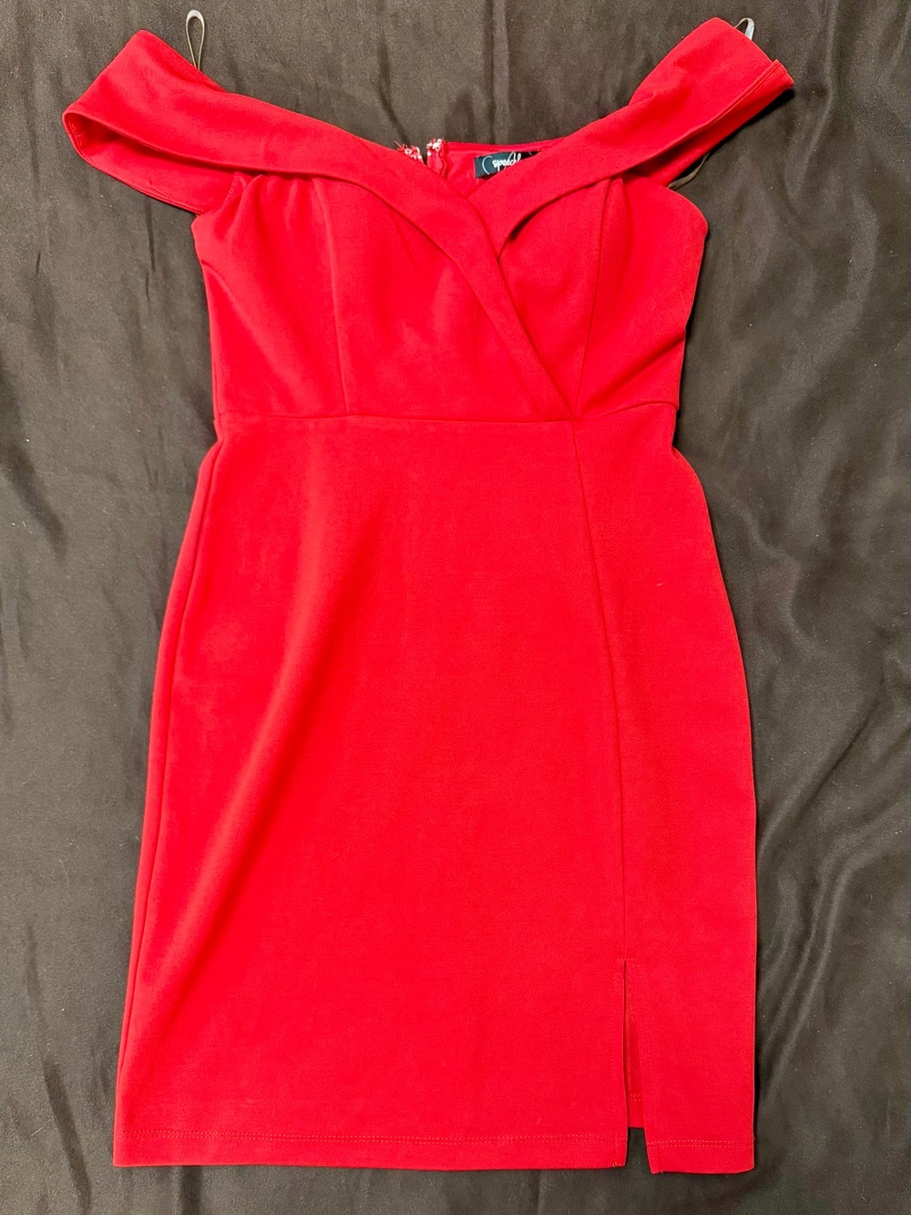 jcpenney Red Off-Shoulder Mini Dress